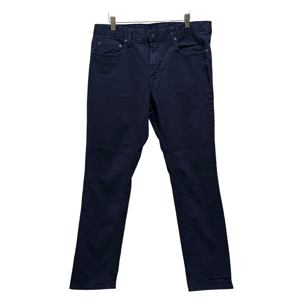 Bonobos Slim Fit Chinos Mens 33x32 Navy Blue Stretch Cotton 5-Pocket Office